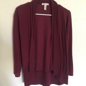 Maroon cardigan